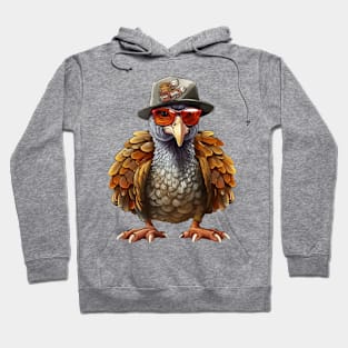 Cartoon Thanksgiving Turkey #5 Hoodie